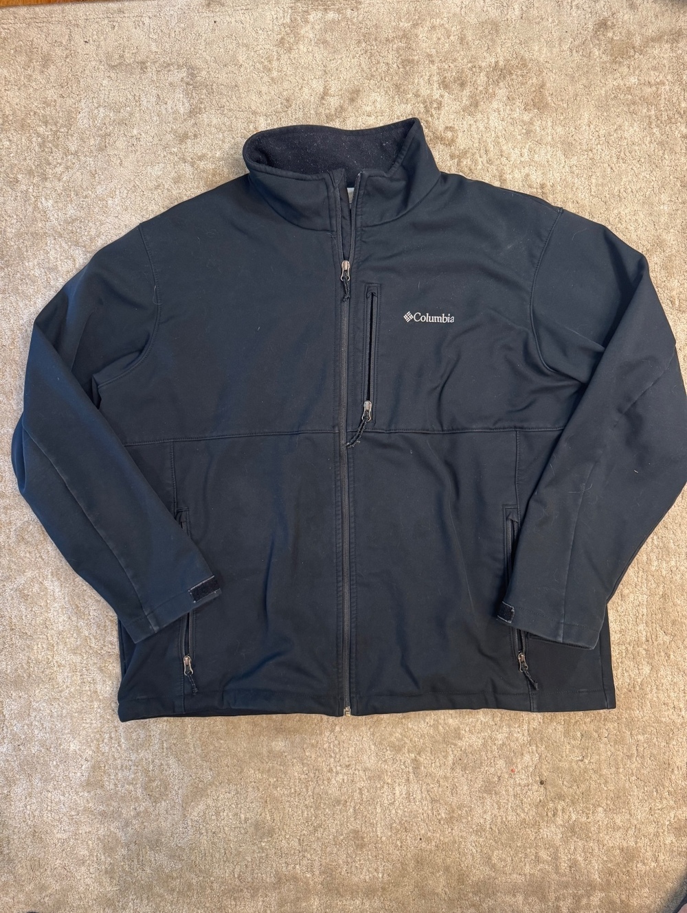 Columbia Black Softshell Jacket XXL